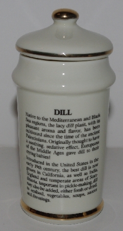 +MBA #3131-405  "1987 M.J. Hummel "Dill" Porcelain Spice Jar"