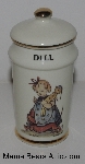 +MBA #3131-405  "1987 M.J. Hummel "Dill" Porcelain Spice Jar"