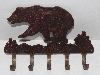 +MBA #3131-0147  "Rustic Metal Bear Key Holder"