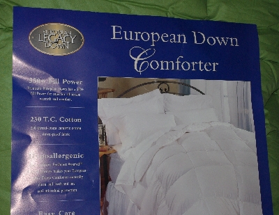 +MBA #3131-0072  "United  Feather European Legacy Down Comforter"