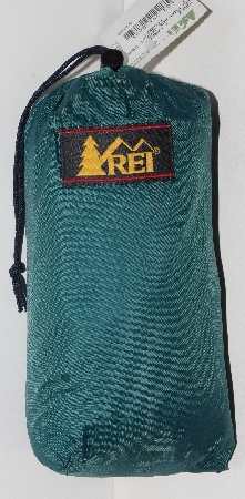 +MBA #3232-347   "Rei Unisex Wind Pack Forest Green Jacket With Storage Bag"