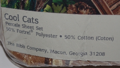 +MBA #3232-462   "Dream Styles Percale "Cool Cats" Sheet Set"