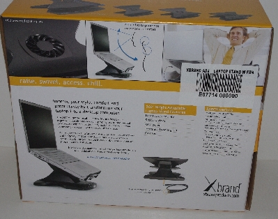 +MBA #3232-352   "2008 X Brand Products  Adjustable 360 Lap Top Stand With Cooling Fan"