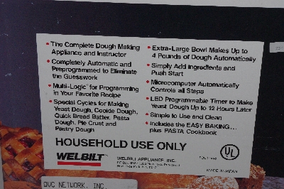 "SOLD"  MBA #3232-383   "1992 Wel-Bilt The Complete Multi Logic Dough Maker"