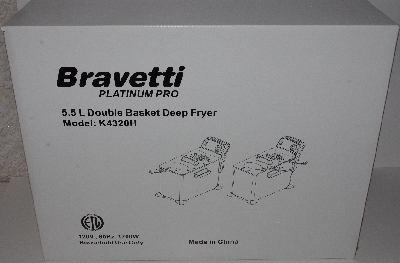 +MBA #3232-0298  Euro Pro Bravetti Platinum Pro Double Basket Deep Fryer"