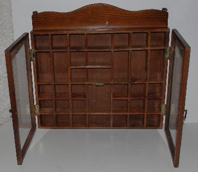 +MBA #3232-166  "Vintage Oak Wall  Mini Curio Cabinet"