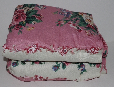 +MBA #3232-424    "Set Of 2 Pink Rose Pillow Shams"