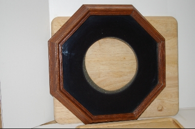 +MBA #5-054  "1982 "Jeremy" By Artist Sue Etem & Comes With A Solid Oak Octagon Shaped Glass faced Plate Frame
