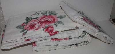 +MBA #3232-435   "1995 Rose  Everwarm King Size Flannel Sheet Set"