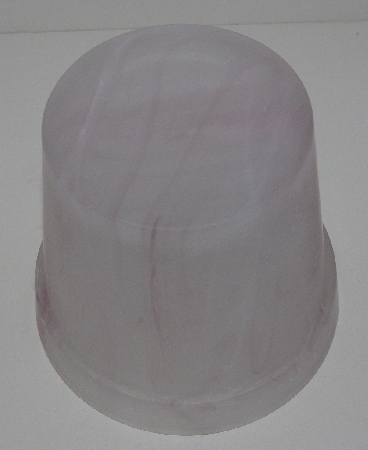 +MBA #3232-0104  "Pink Art Glass Flower Pot"