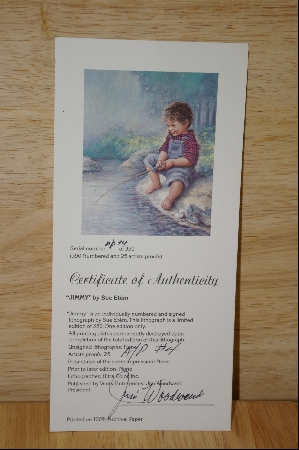 +MBA #8-007   " Rare From The 1980's "Jimmy" A Limited Edition Lithograph Artist Proof Done By Artist Sue Etem