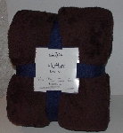 +MBA #3232-0009   "Chocolate Berkshire Blanket Super Soft Oversized Plush Fluffie Blanket"