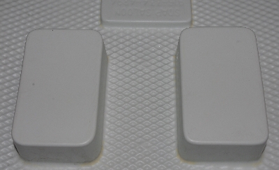 +MBA 3333-595   "Soap Saloon Set Of 2 Retangle 4 Part White Plastic Soap Molds"