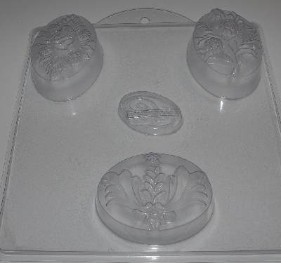 +MBA #333-381  "Milky Way Set Of 2 Bouquets 3 Bar Soap Molds"