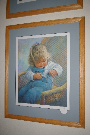 +MBA #8-072  " Rare 1985 "COURTNEY" Limited Edition Lithograph By Artist Sue Etem Custom Framed