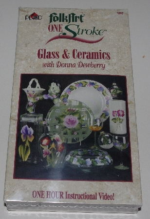 +MBA #3333-263  "2004 Donna Dewberry One Stroke Glorious Glass & Ceramics 3 Piece Set"
