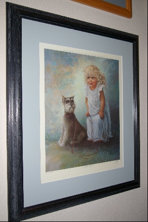 +MBA #8-083  " Rare 1985 "ON YOUR MARK" Limited Edition Lithograph By Artist Sue Etem Custom Framed
