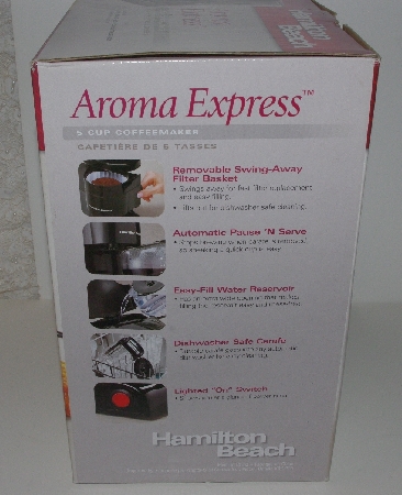 +MBA #3333-0186   "Hamilton Beach Aroma Express 5 Cup Coffee maker Model #48134"