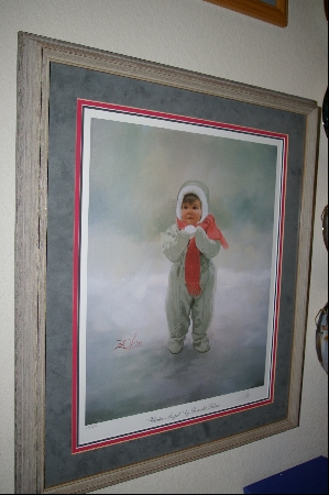 +MBA #8-100  "Rare 1988  "Winter Angle" Signed  & Numbered Lithograph By Artist Donald Zolan & Custom Framed