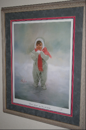 +MBA #8-100  "Rare 1988  "Winter Angle" Signed  & Numbered Lithograph By Artist Donald Zolan & Custom Framed