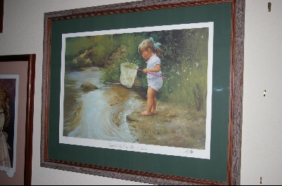 +MBA #8-153  "Rare 1990 "Crystal' Creek"  Signed & Numbered Limited Edition Lithograph By Artist Donald Zolan & Custom Framed