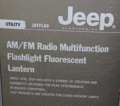 +MBA #3434-684   "2003 Jeep Am/Fm Radio All In One Multi Use Flashlight" 