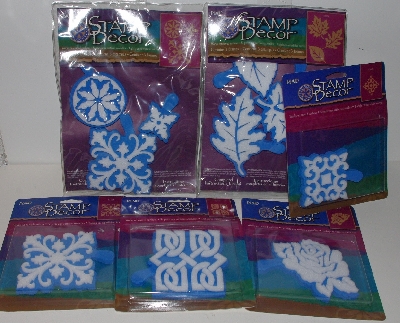 +MBA #3434-287   " Plaid 1997 Set Of 6 Packs Of  Stamp Decor Stamps"