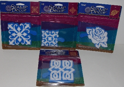 +MBA #3434-287   " Plaid 1997 Set Of 6 Packs Of  Stamp Decor Stamps"