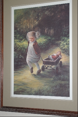 +MBA #8-252  "Rare 1982 "THE WAGON" Limited Edition Hand Signed & Numbered By Artist Sue Etem & Comes Custom Framed