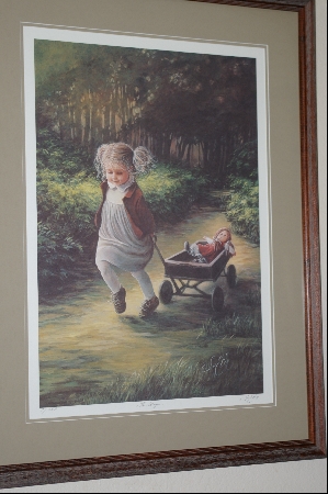 +MBA #8-252  "Rare 1982 "THE WAGON" Limited Edition Hand Signed & Numbered By Artist Sue Etem & Comes Custom Framed