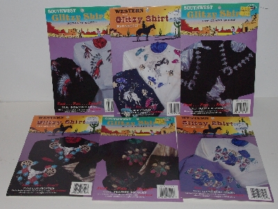 +MBA #3434-321   "Set Of 6 1980's What's New LTD Western & Southwest Iron On Applique Kits"