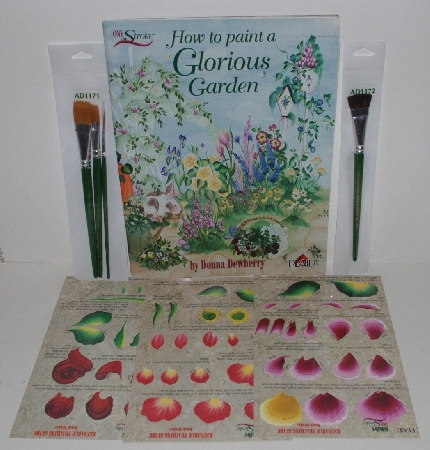 +MBA #3434-0191    "1999 Donna Dewberry How To Paint Glorious Garden Set"