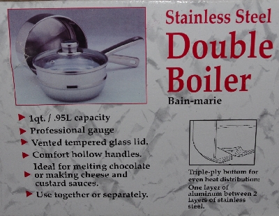 +MBA #3434-610  "Bain-Marie Stainless Steel Double Boiler"