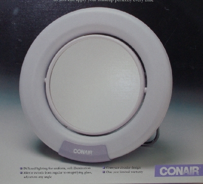 +MBA #3434-617   "1992 Conair Picture Perfect Lighted Make-Up Mirror Model OR5"