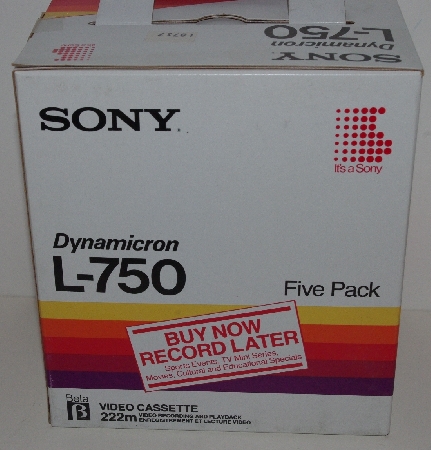 MBA #3535-1039  "Set Of 14 Sony Dynamicron L-750 Beta Tapes"