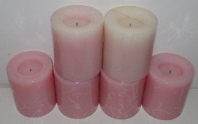 +MBA #3535-1004   "Candle Impressions Set Of 6 Pink Flameless Candles"
