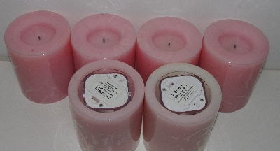 +MBA #3535-1004   "Candle Impressions Set Of 6 Pink Flameless Candles"