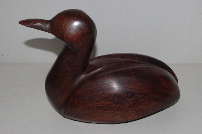 +MBA #3535-1008   "Hand Carved Iron Wood Duck"