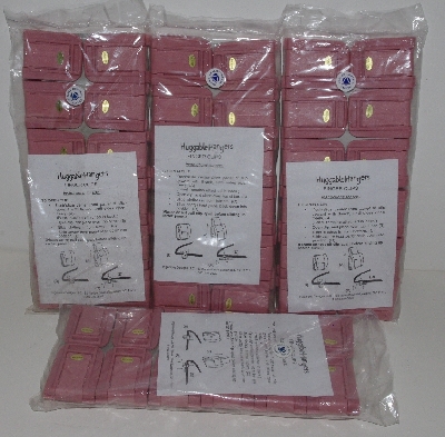 +MBA #3535-868   "Set Of 48 Pink Huggable Hangers Finger Clips"