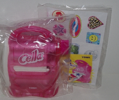 +MBA #3535-631   "Pink Cella Sticker Maker With 18 Ft Sricker Tape & Design Sheet"