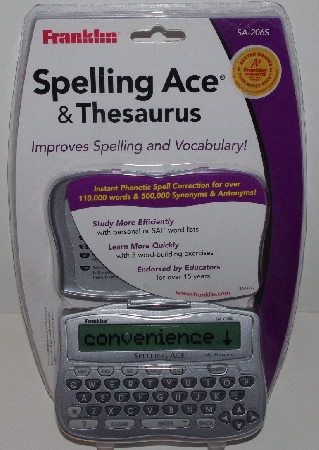 +MBA #3535-425   "2004 Franklin Spelling Ace & Thesaurus # SA-206S"