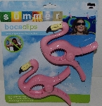 +MBA #3535-422    "Set Of 2 Boca Clips Pink Flamingos"