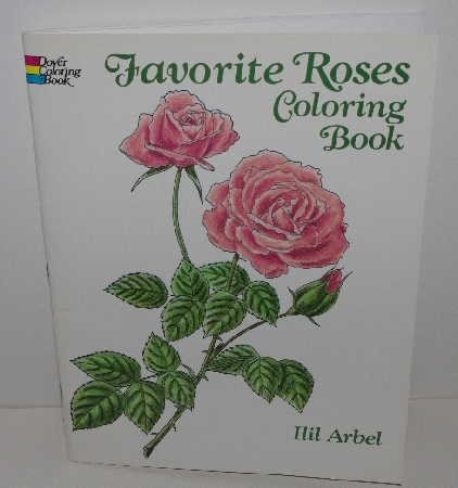 +MBA #3535-375   "1988 Favorite Roses Coloring Book By Ilil Arbel"
