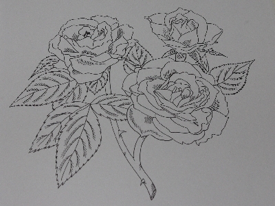 +MBA #3535-375   "1988 Favorite Roses Coloring Book By Ilil Arbel"