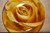 +MBA #4-113  Set Of 4 Yellow Rose Desert Plates