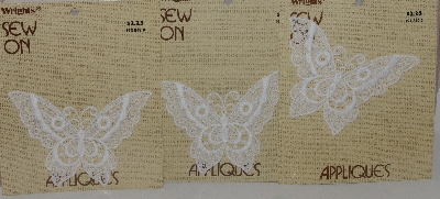 +MBA #3636- 431  "Set Of 9 White Lace Appliques"