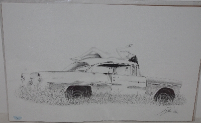 +MBA #3535-145  Limited Edition 1955 Chevy Belair Pencil Print By Ian E. Jones"