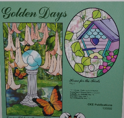 "SOLD"  MBA #3535-207   "2003 Golden Days Stained Glass Pattern Book"