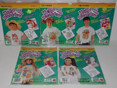 +MBA #3535-0021   "1990 Set Of 8 Tulip Shaded Transfers"