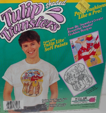 +MBA #3535-0021   "1990 Set Of 8 Tulip Shaded Transfers"